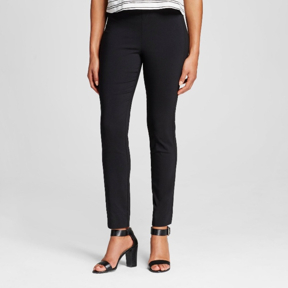 Black Skinny Ankle Dress Pants